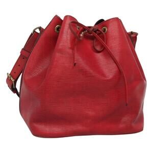 LOUIS VUITTON Epi Petit Noe Shoulder Bag Red M44107